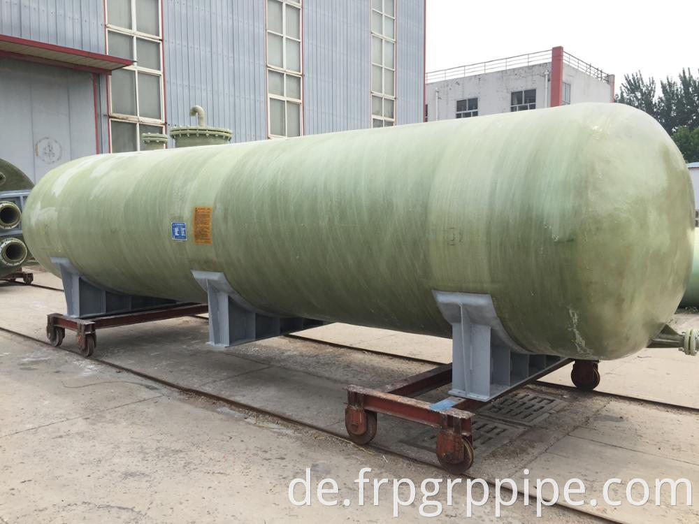 Grp vertikaler Tank Glasfaser Horizontaler Tank FRP Chemical Lagentank